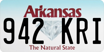 AR license plate 942KRI