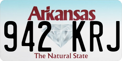 AR license plate 942KRJ