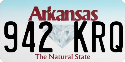 AR license plate 942KRQ