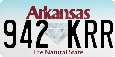 AR license plate 942KRR