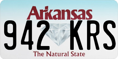 AR license plate 942KRS