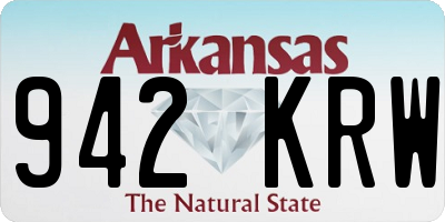 AR license plate 942KRW
