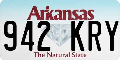 AR license plate 942KRY