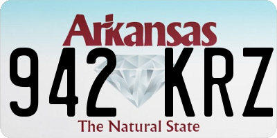AR license plate 942KRZ