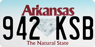 AR license plate 942KSB