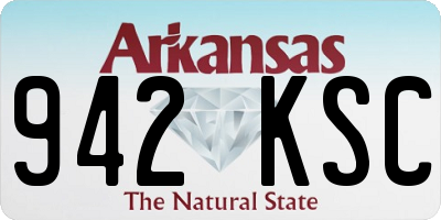 AR license plate 942KSC