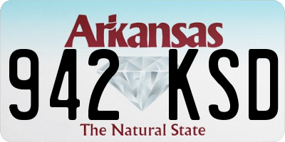 AR license plate 942KSD