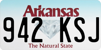 AR license plate 942KSJ
