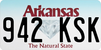 AR license plate 942KSK
