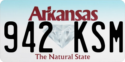 AR license plate 942KSM