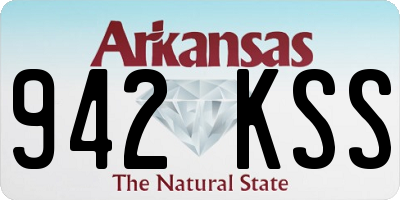 AR license plate 942KSS