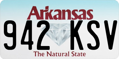 AR license plate 942KSV