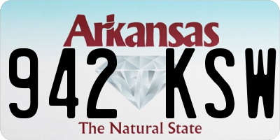 AR license plate 942KSW