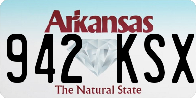 AR license plate 942KSX