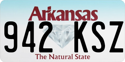 AR license plate 942KSZ