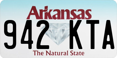 AR license plate 942KTA