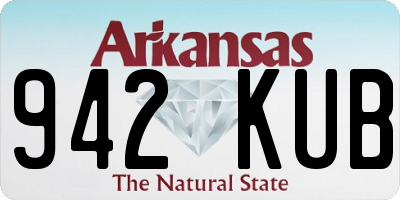 AR license plate 942KUB