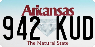 AR license plate 942KUD