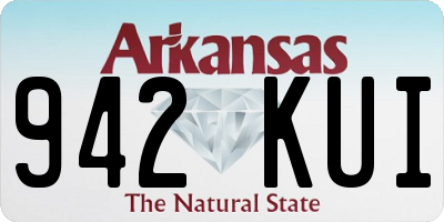 AR license plate 942KUI