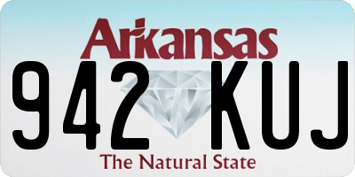AR license plate 942KUJ