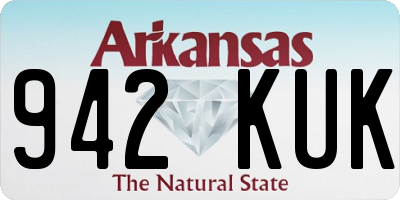 AR license plate 942KUK
