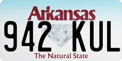 AR license plate 942KUL