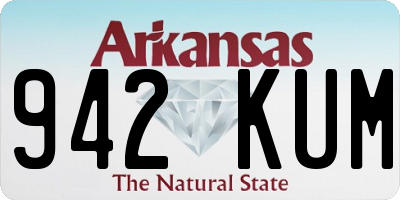 AR license plate 942KUM
