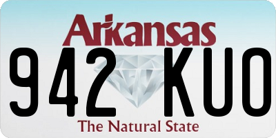 AR license plate 942KUO