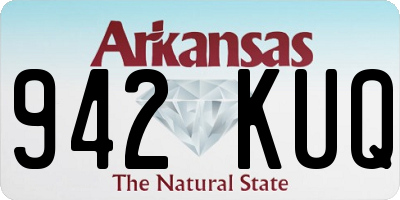 AR license plate 942KUQ