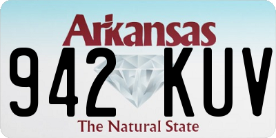 AR license plate 942KUV