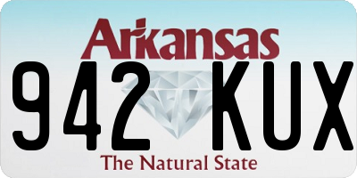 AR license plate 942KUX