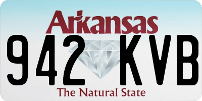 AR license plate 942KVB