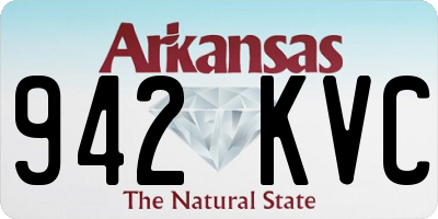 AR license plate 942KVC