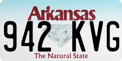 AR license plate 942KVG
