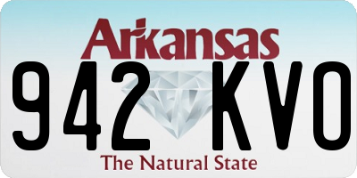AR license plate 942KVO