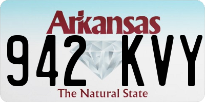 AR license plate 942KVY