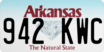 AR license plate 942KWC