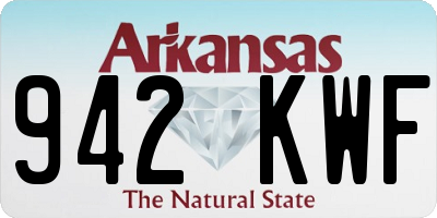 AR license plate 942KWF