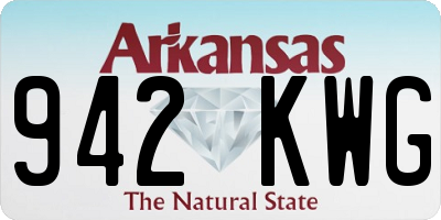 AR license plate 942KWG