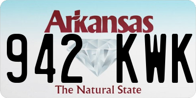 AR license plate 942KWK