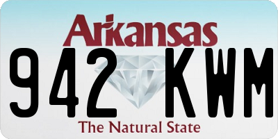 AR license plate 942KWM
