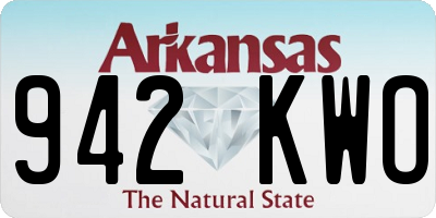 AR license plate 942KWO