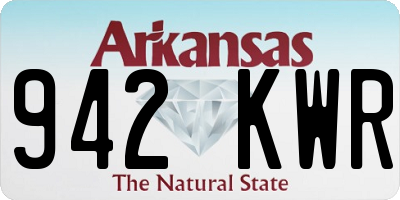 AR license plate 942KWR