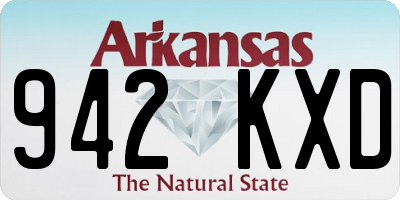 AR license plate 942KXD