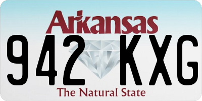 AR license plate 942KXG