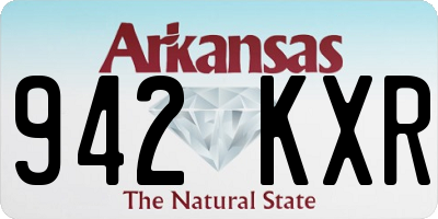 AR license plate 942KXR