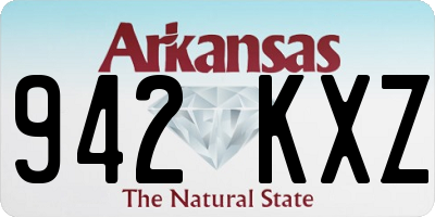 AR license plate 942KXZ