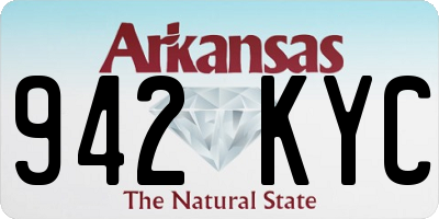 AR license plate 942KYC
