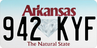 AR license plate 942KYF