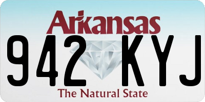AR license plate 942KYJ